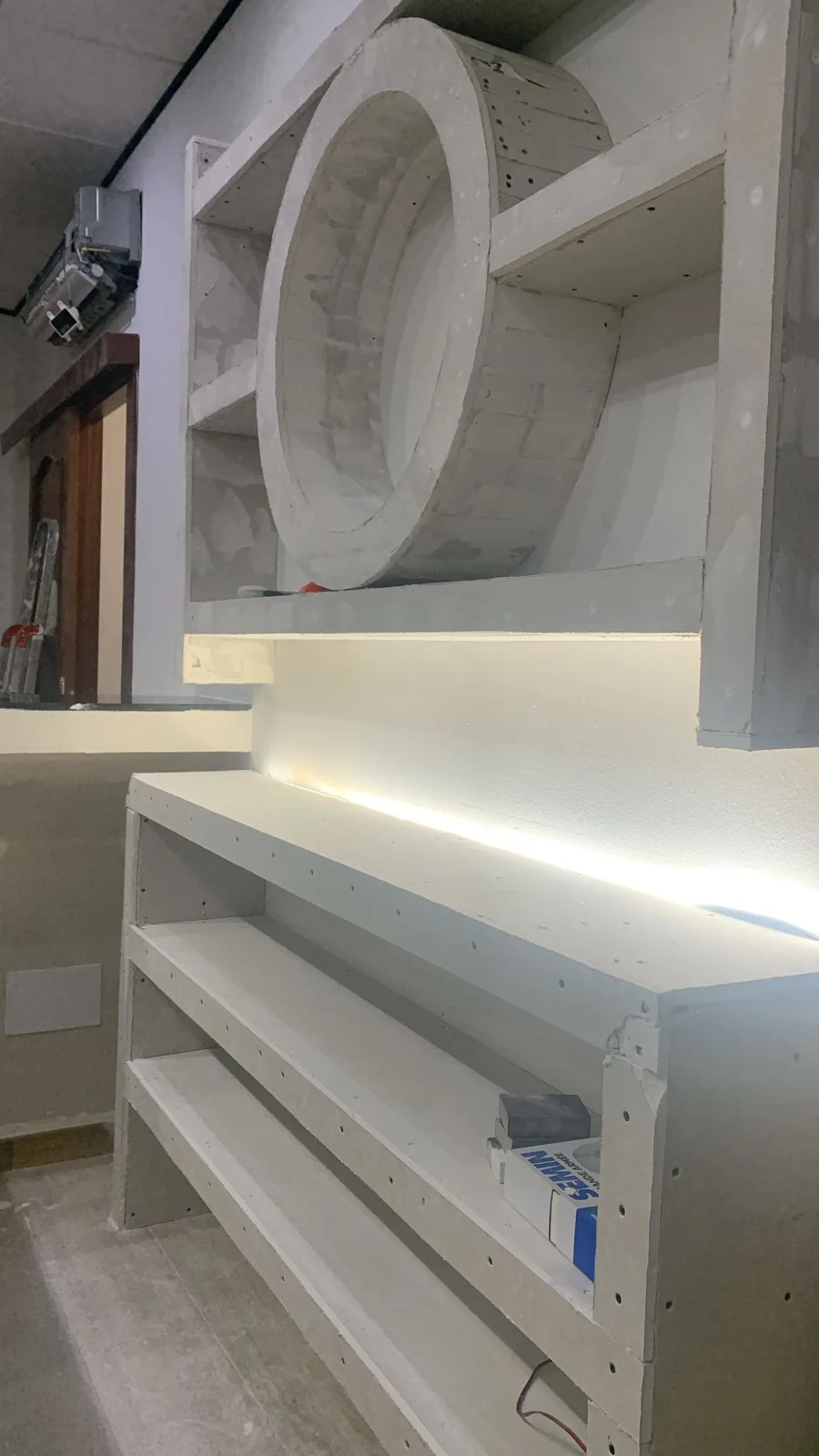 Mueble a medida con iluminación