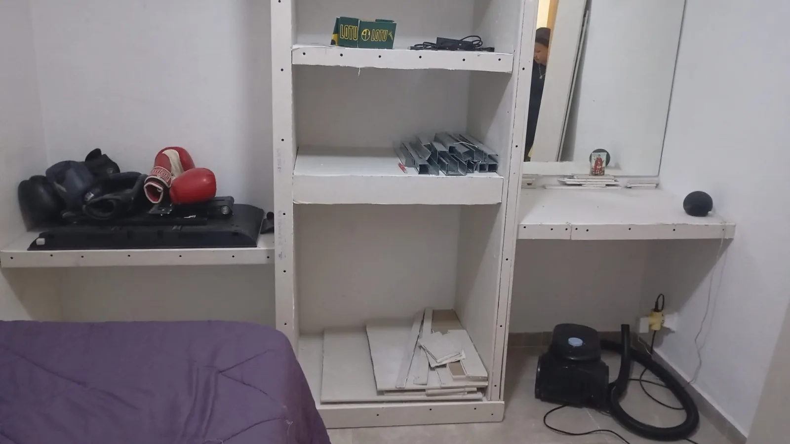 Mobiliario a medida en proceso