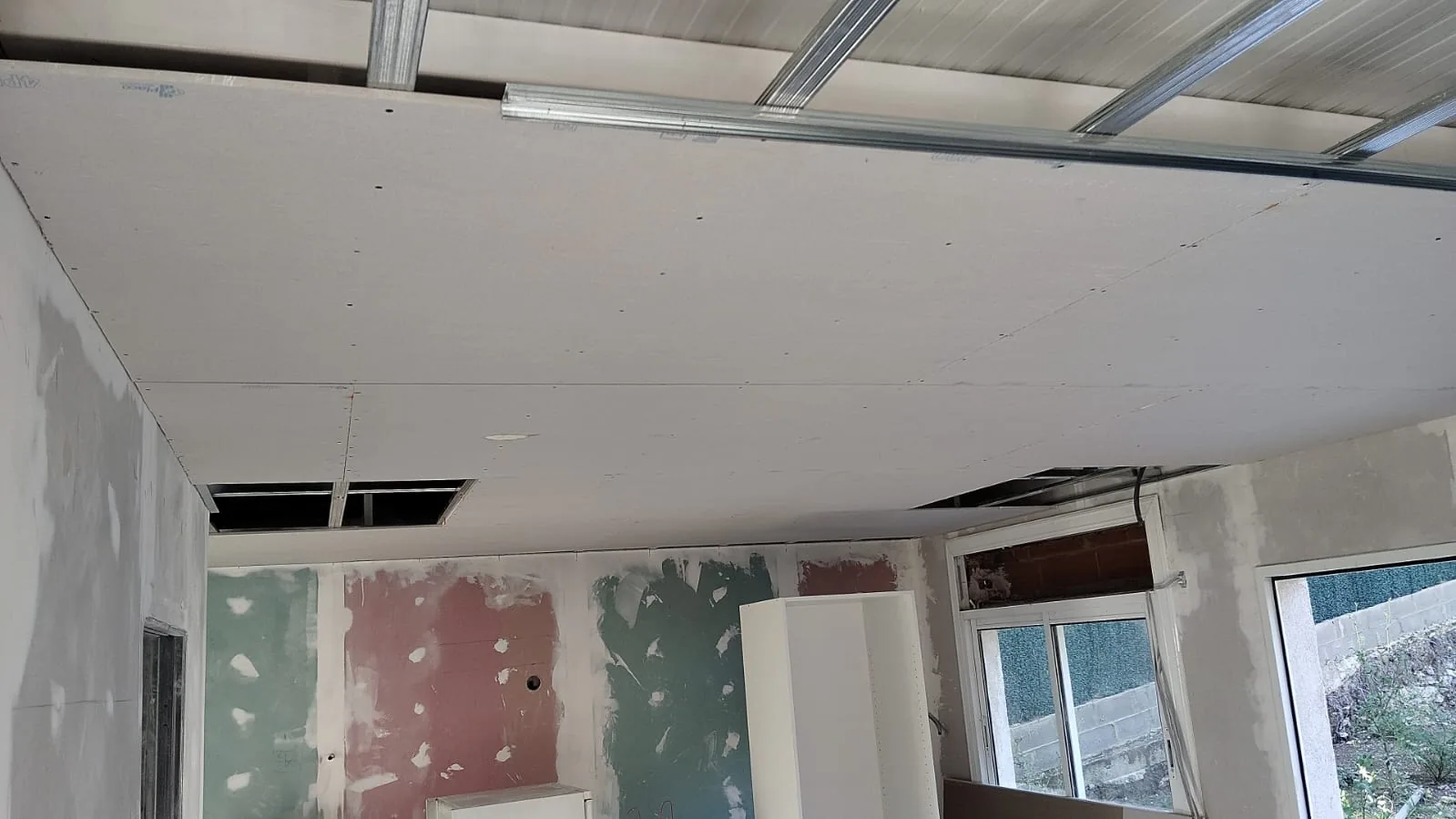 Techo de pladur en instalación